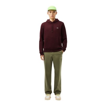 Sweatshirt à capuche homme en molleton LACOSTE