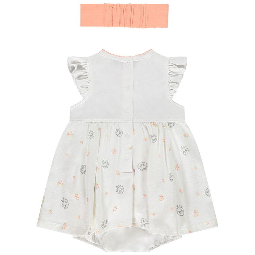 Ensemble robe body + bandeau Marie Disney pour bébé fille - Blanc