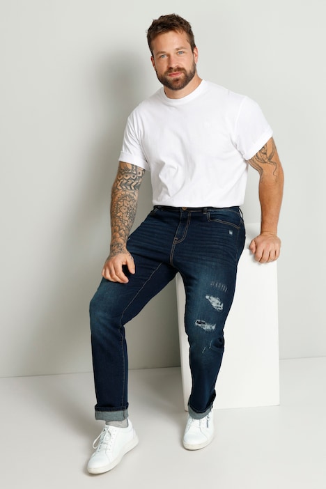 Boston Park Jeans, Bauchfit, destroyed, 5-Pocket, bis Gr. 35
