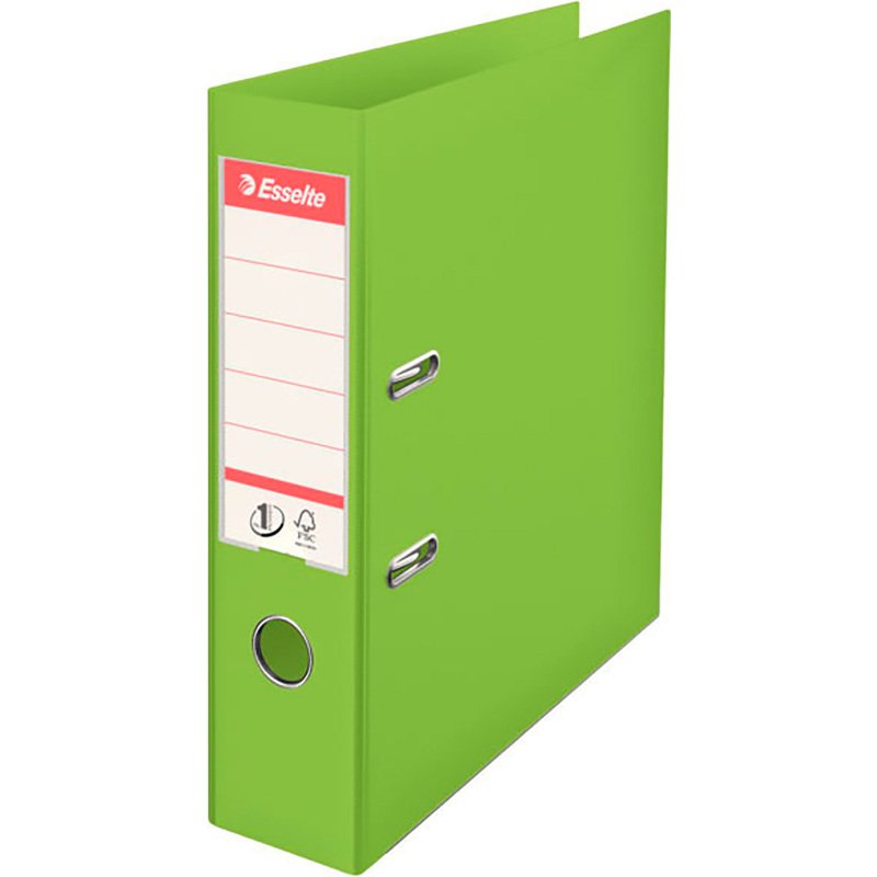 Classeur à levier cartonné Esselte No. 1 Power A4 - Dos 7,5 cm - vert
