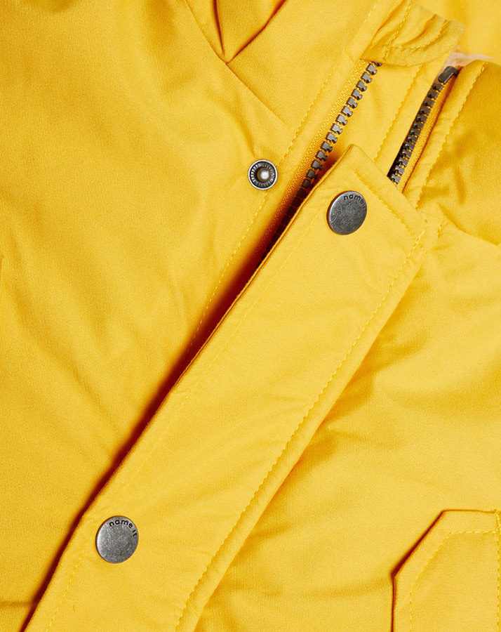 Winterparka NKMMACK in senf