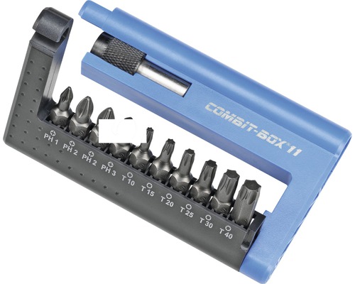 Bitset industrieel Witte Torx/PH/PZ 11 delig