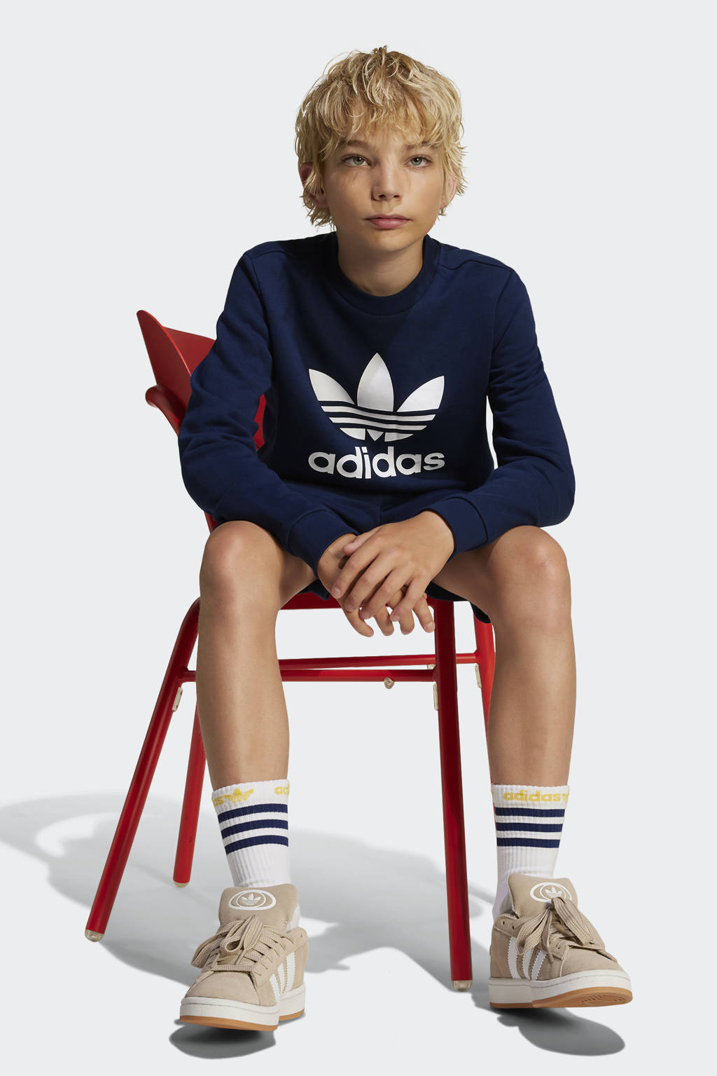 adidas sweater donkerblauw