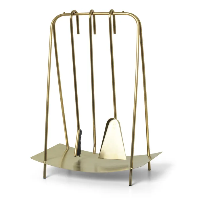 Ferm Living Serviteur de cheminée Port | Laiton