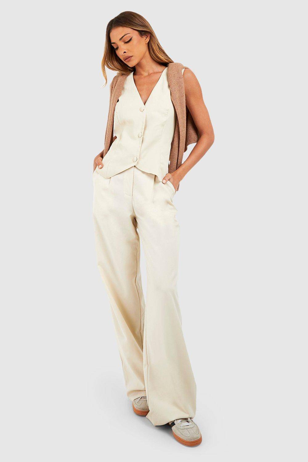 boohoo Gilet Ajusté En Tissu Tissé