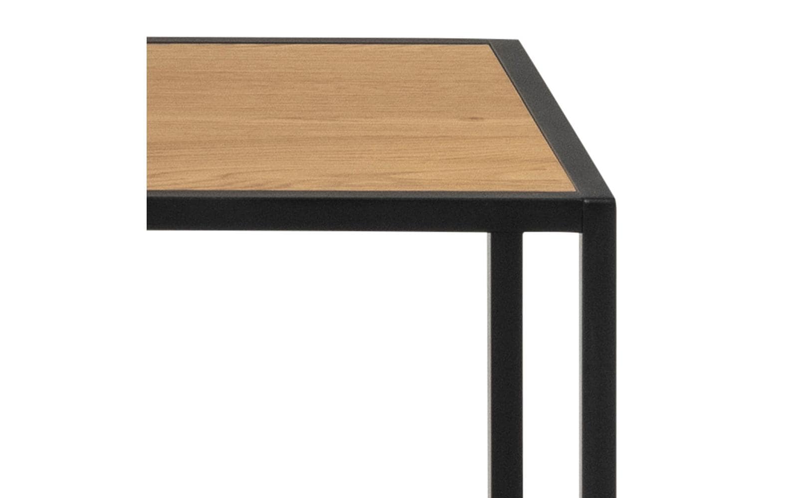 Regal Seaford 135 x 35 x 150 cm, Nature/Schwarz<br>Bücherregal