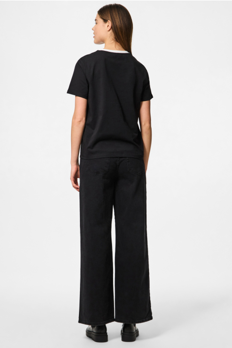 Pieces zwarte dames t-shirt