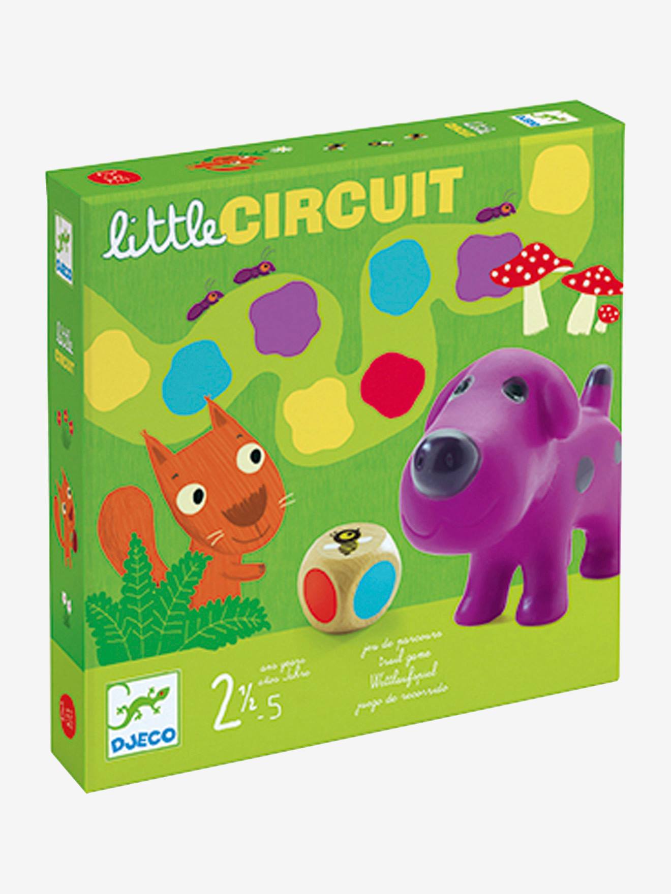 Jogo de tabuleiro multicolorido Little Circuit DJECO