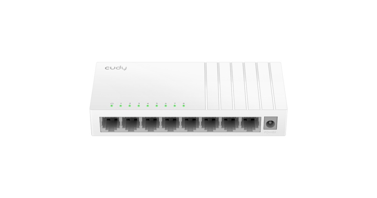 Cudy8-Port 10/100 Mbps Unmanaged Switch  (Wit)