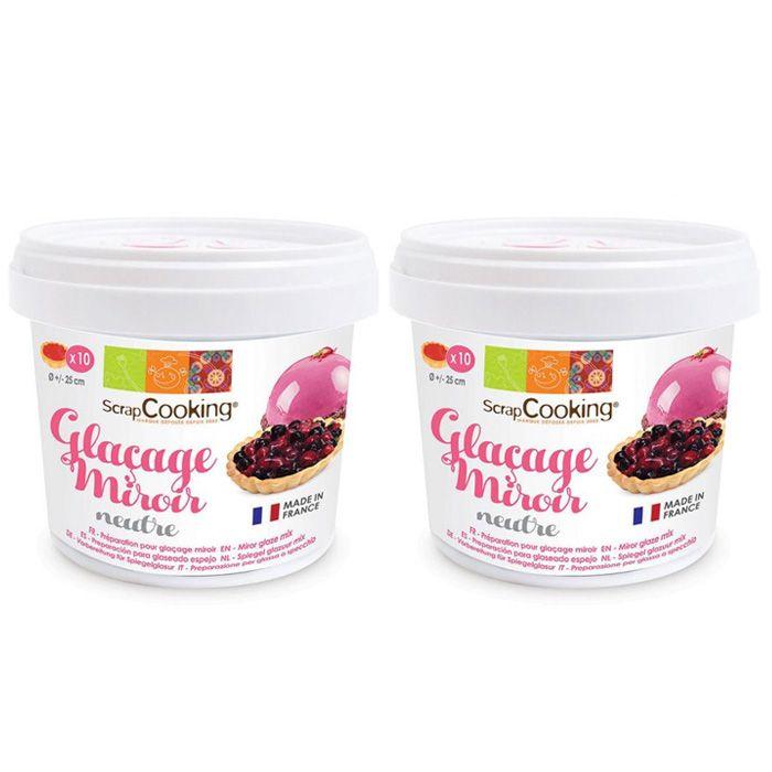 Préparation glaçage miroir neutre 440 g Scrapcooking
