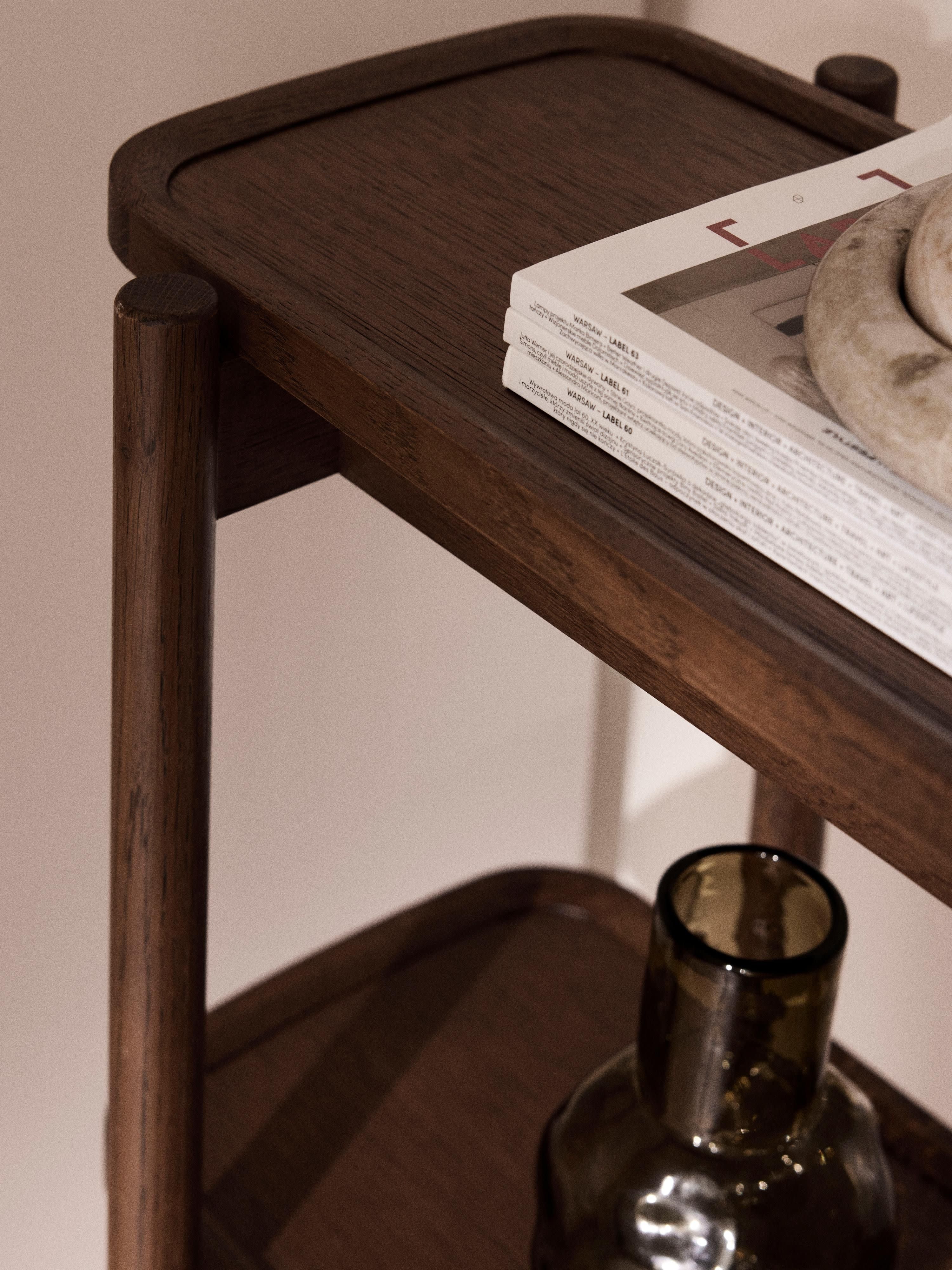 Lage houten wandkast Libby