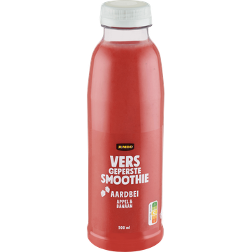 Jumbo Vers Geperste Smoothie Aardbei Appel & Banaan 500 ml