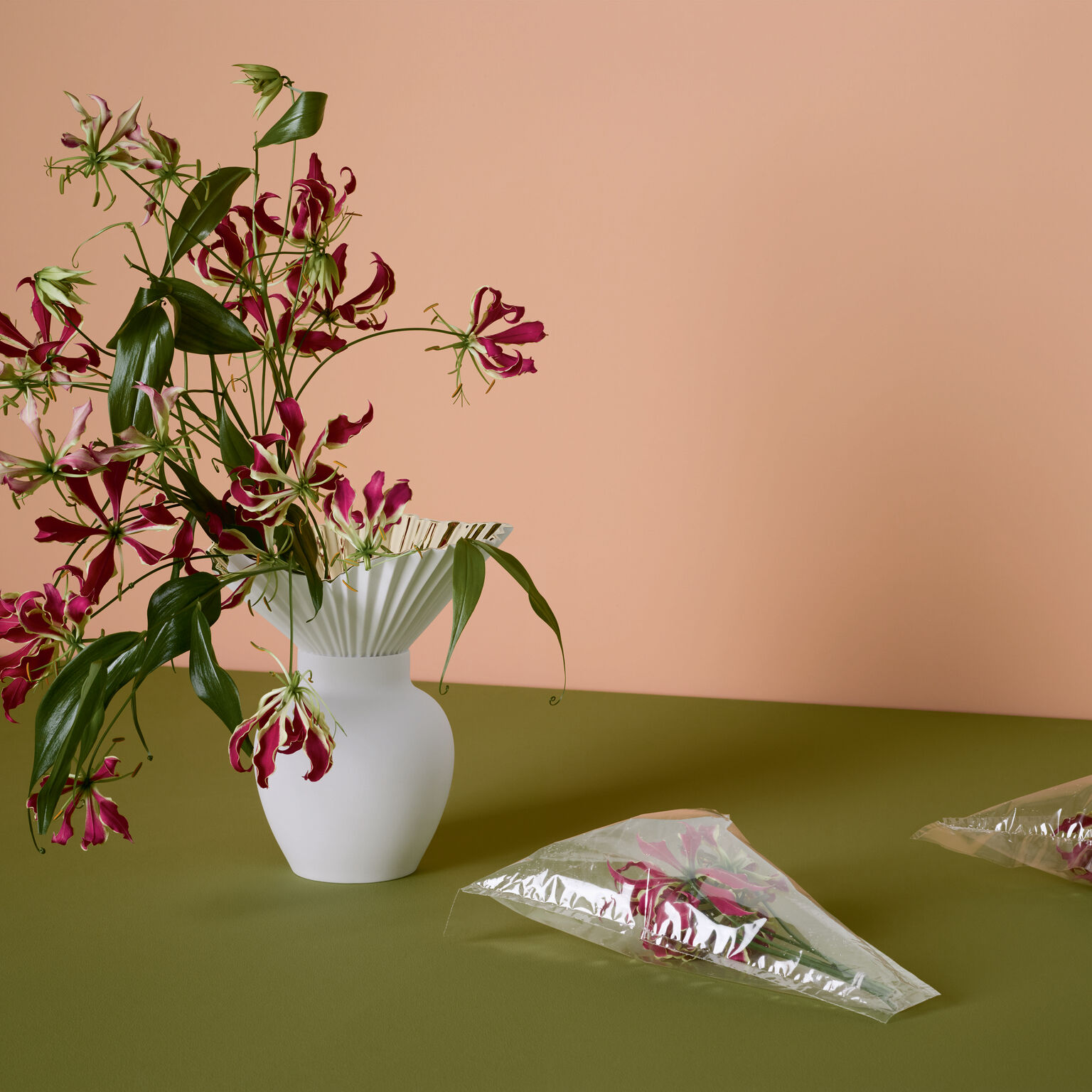 Falda Gold titanisiert Vase 27 cm