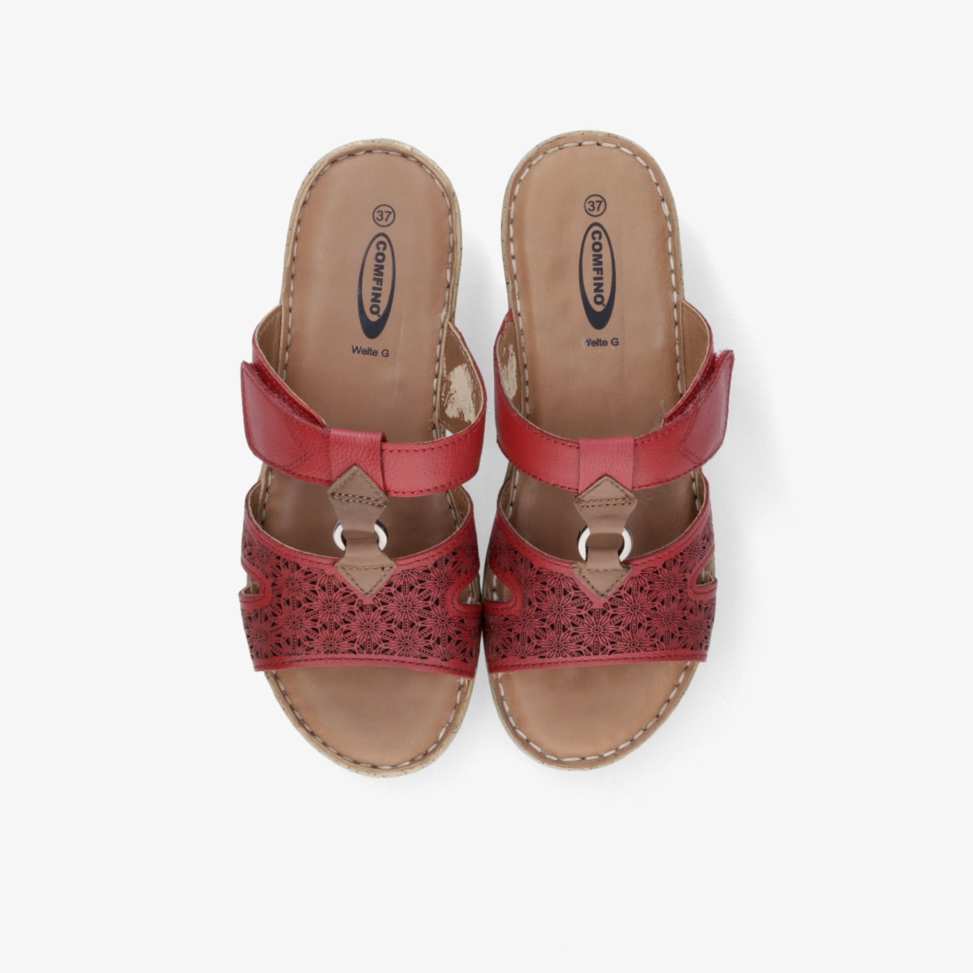 COMFINO Damen Sandalen rot