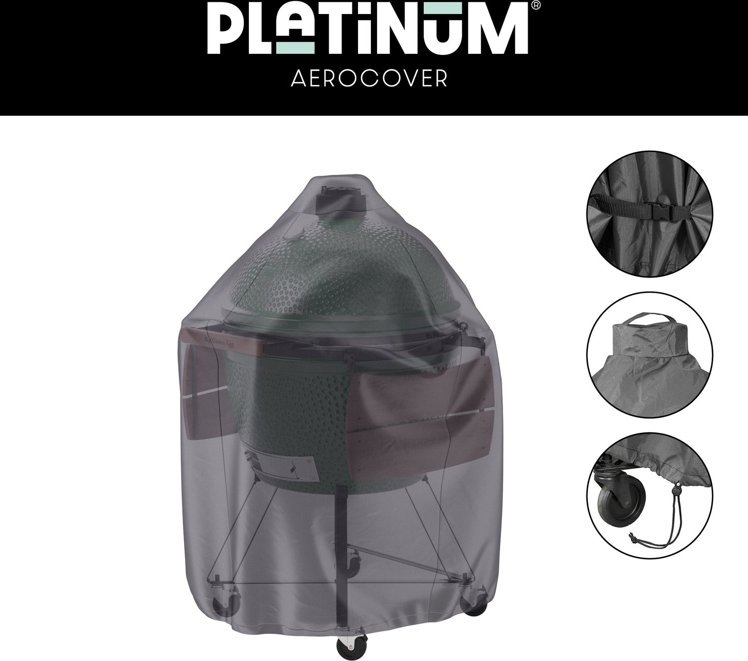 Platinum AeroCover barbecue hoes kamado antraciet D 94 H 119 cm