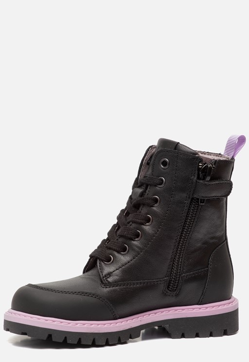 Muyters Veterboots zwart Nubuck 22609