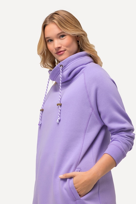 Sweatshirt, weiter Stehkragen, Taschen, Raglan-Langarm