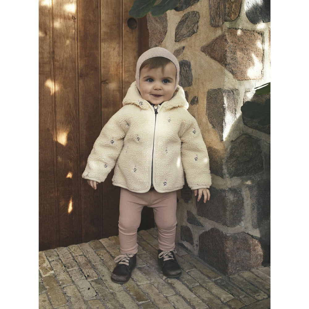 Køb Lil'Atelier Bleached Sand Nalo Loose Sherpa Jakke