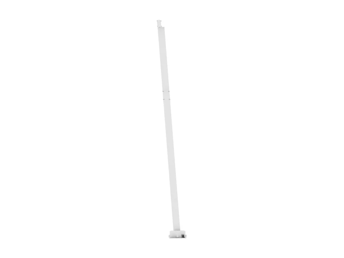 Auvent manuel rétractable avec LED 500x350 cm Crème