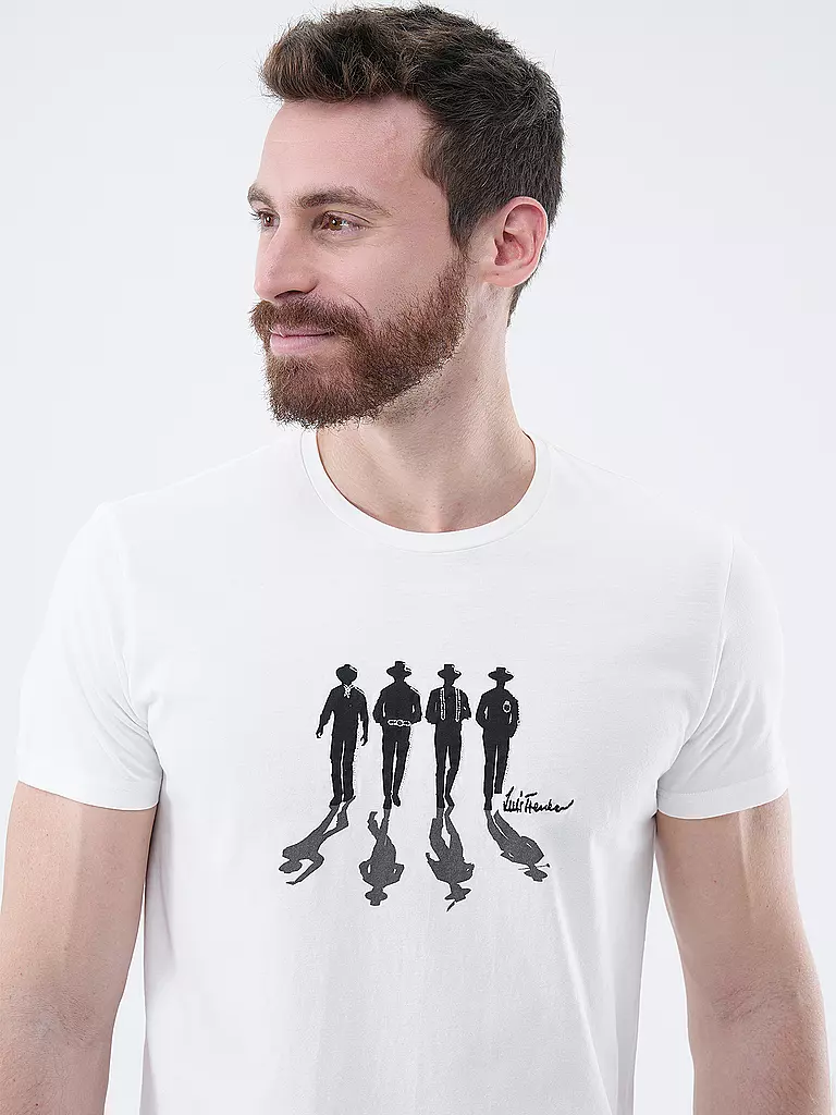 LUIS TRENKER T-Shirt LUARGI weiss
