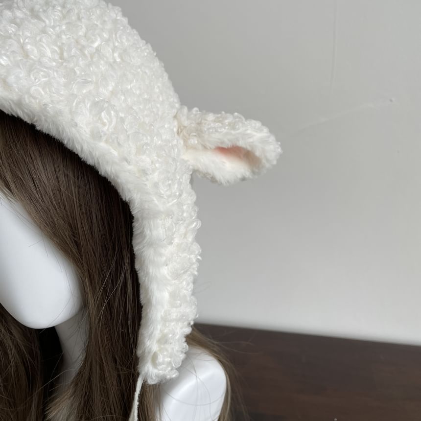 Epoch - Schapenimitatiebont muts / handschoenen / beenwarmers