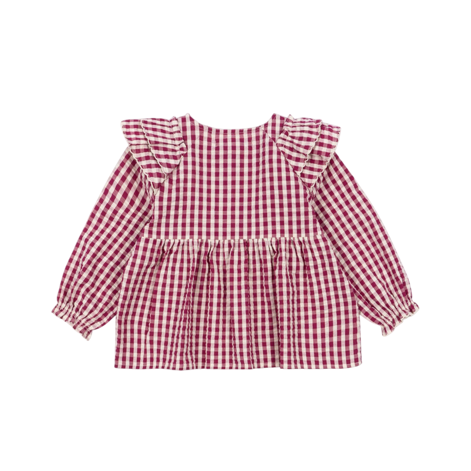 Bluse Kim Sangria Butter Check