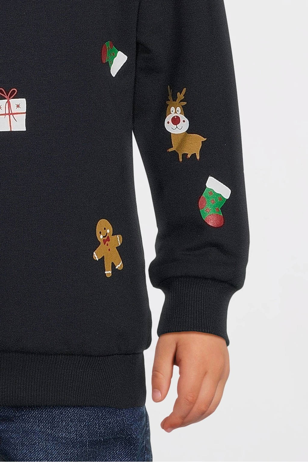 NAME IT kerstsweater donkerblauw