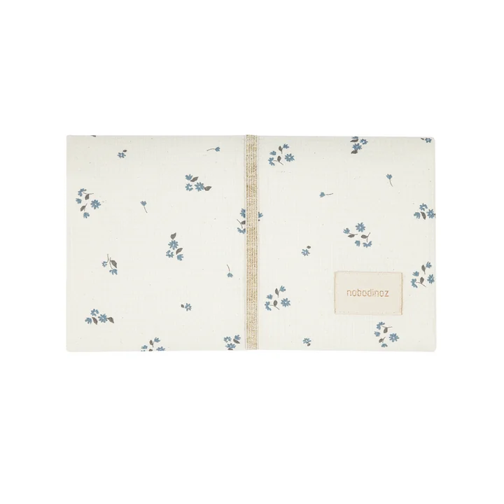 Nobodinoz - Mozart Wickelunterlage, 50 x 68 cm, lily blue