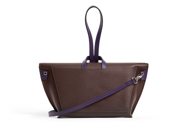 Felucca S brown saffiano/melanzana