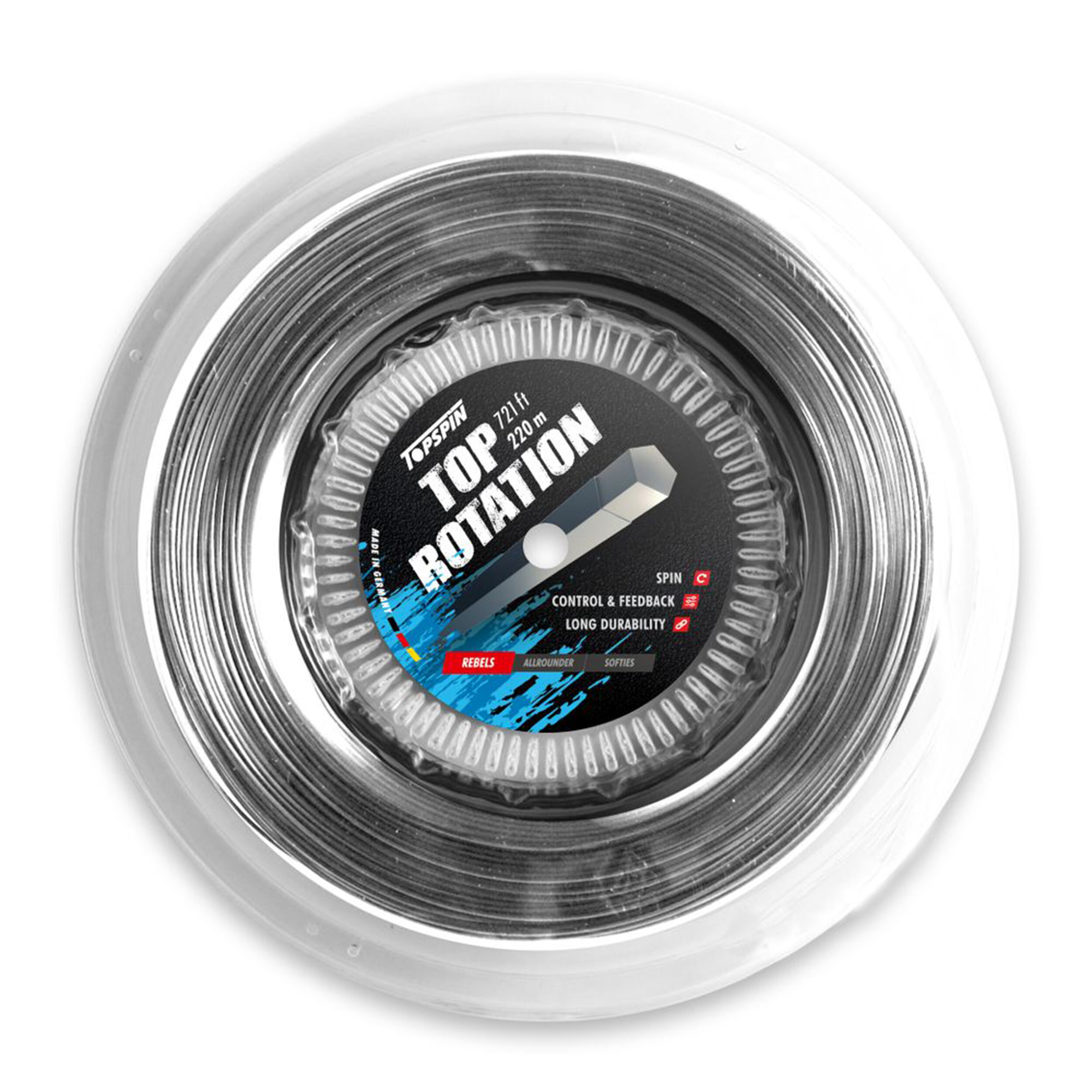 Topspin Top Rotation 220m Bobine Cordage - Gris