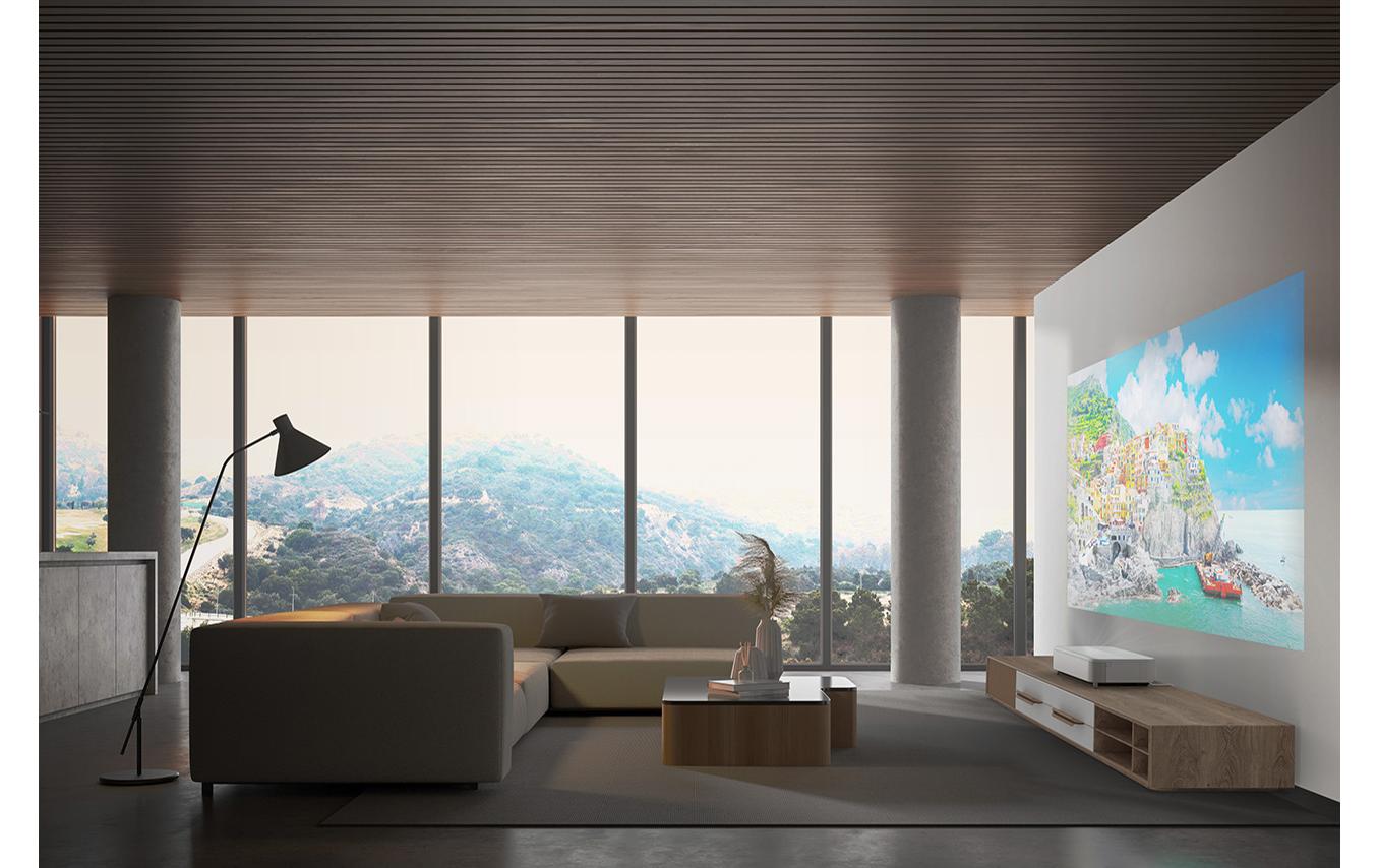 Ultrakurzdistanzprojektor EH-LS800W Weiss<br>4k UHD Laser Ultrakurzdistanzprojektor