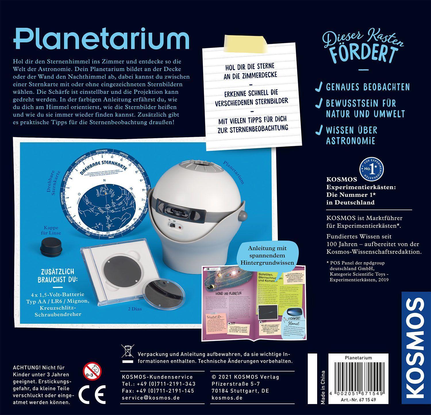Experimentierkasten: Planetarium