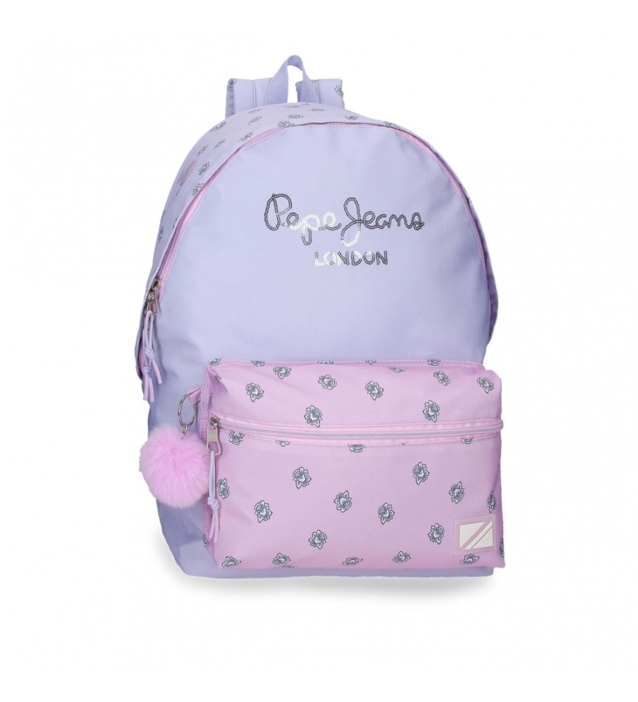 Pepe Jeans Mochila porta ordenador Pepe Jeans Becca dos compartimentos 44 cm adaptable a carro