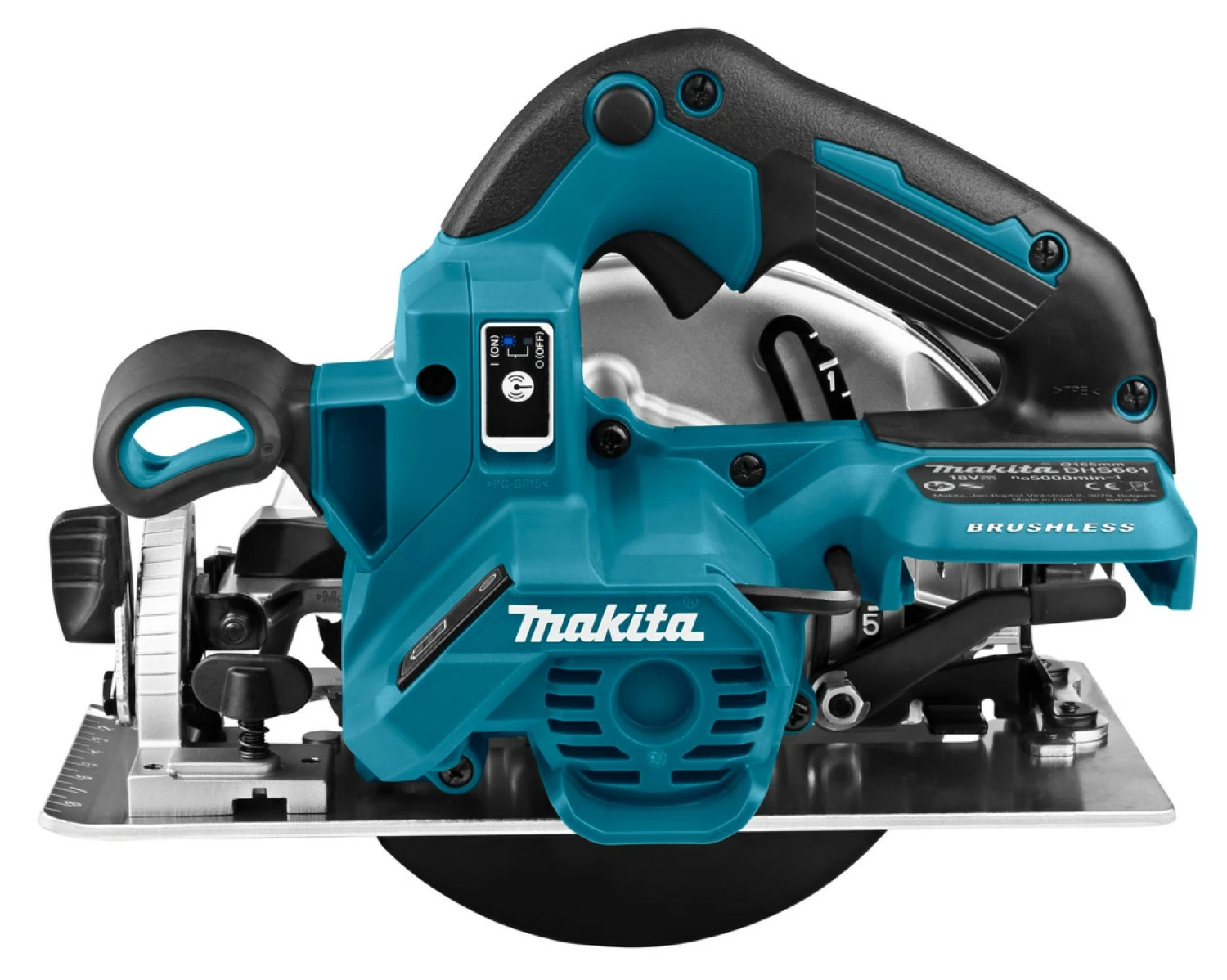 Makita DHS661RTJU 18V Li-Ion accu cirkelzaag set (2x 5.0Ah accu) in Mbox - 165mm - koolborstelloos