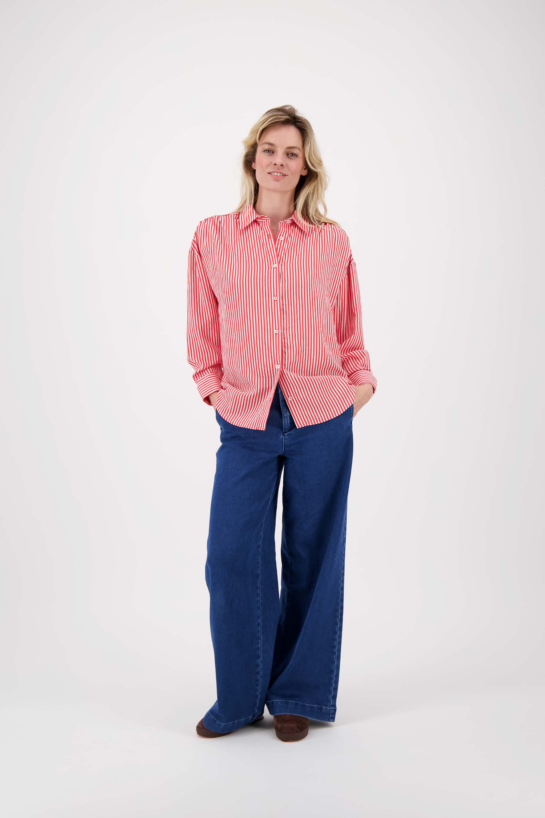 gestreepte blouse