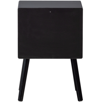 WOOOD nachtkastje Ozzy zwart hout 53 x 36 x 30 cm