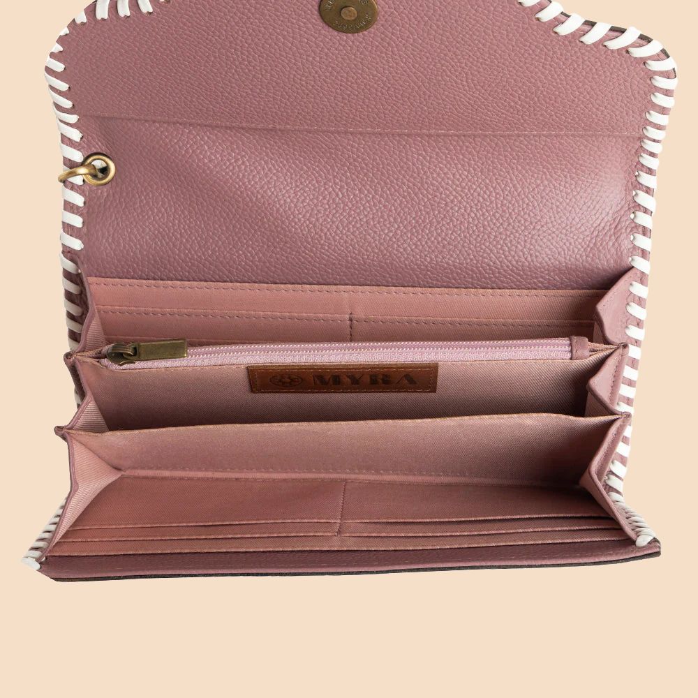 Myra Bag Wallet Desert Roses Crimson