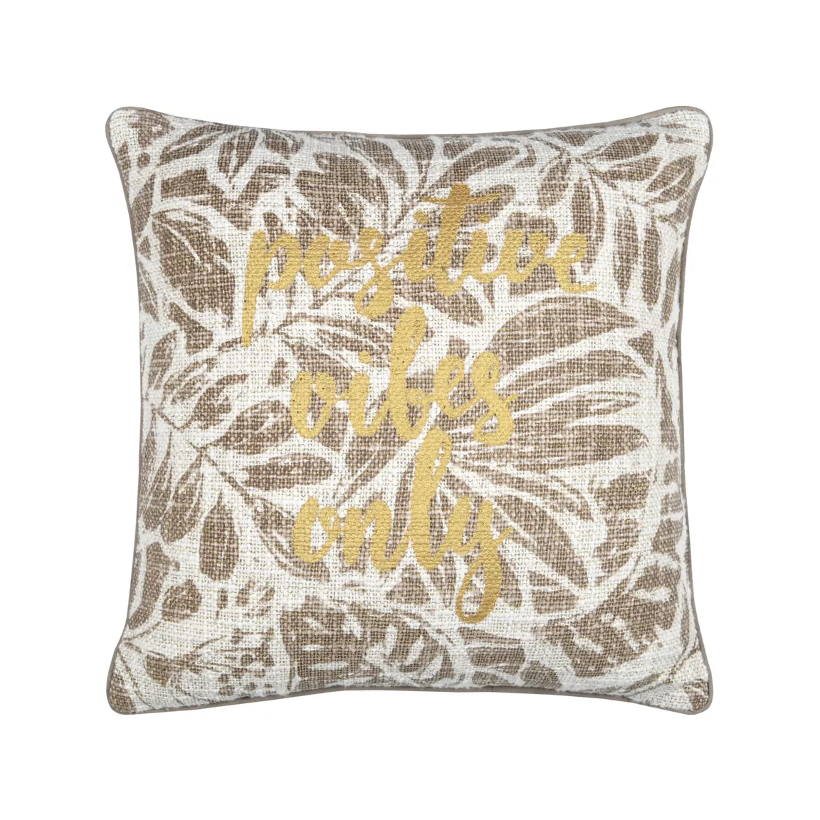 Coussin carré coton (40 x 40 cm) Hemera Taupe
