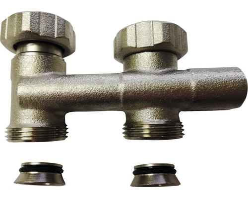 Kruiskoppelingsvrije tapblok 3/4 inch doorlopende uitvoering