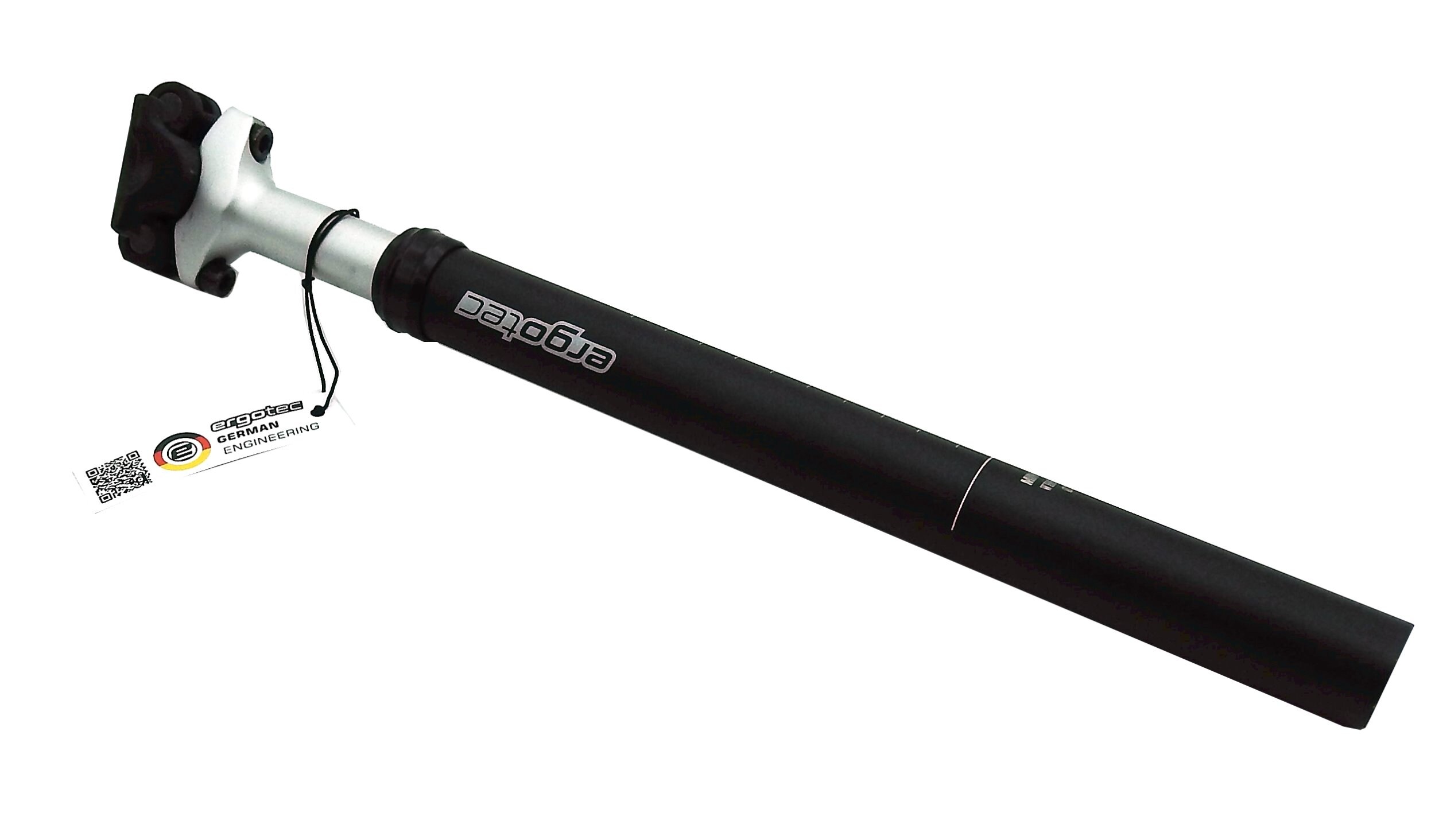 ERGOTEC Federsattelstütze SP-7.0 Ø 31,6 schwarz/silber