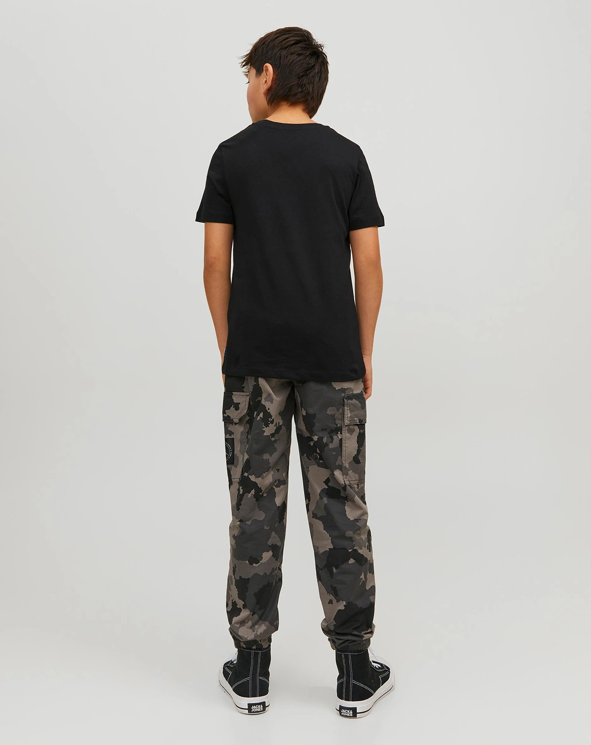 T-Shirt JJEORGANIC BASIC in black