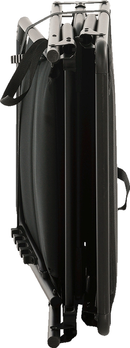 Travellife Barletta Liege Klappbar mit dem abnehmbaren Kopfkissen Black