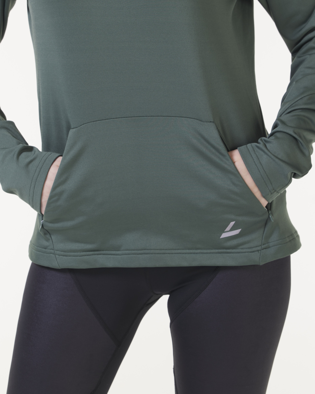 LEVITY Radical Run Tech Hood Greengrey