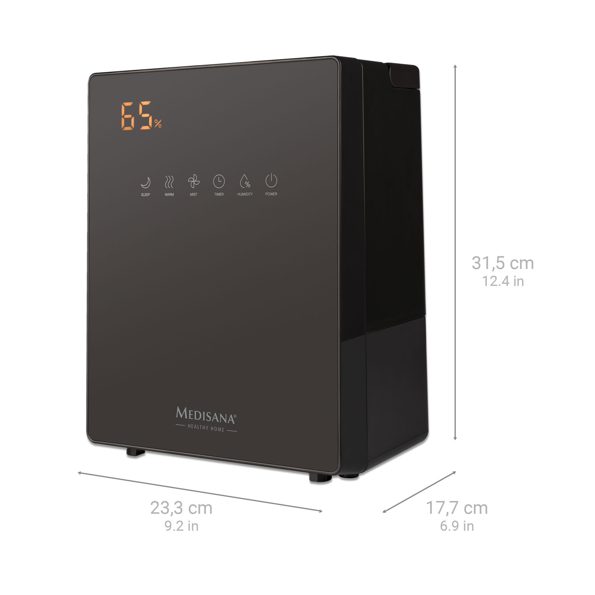 medisana AH 675 Luftbefeuchter mit Hygrometer