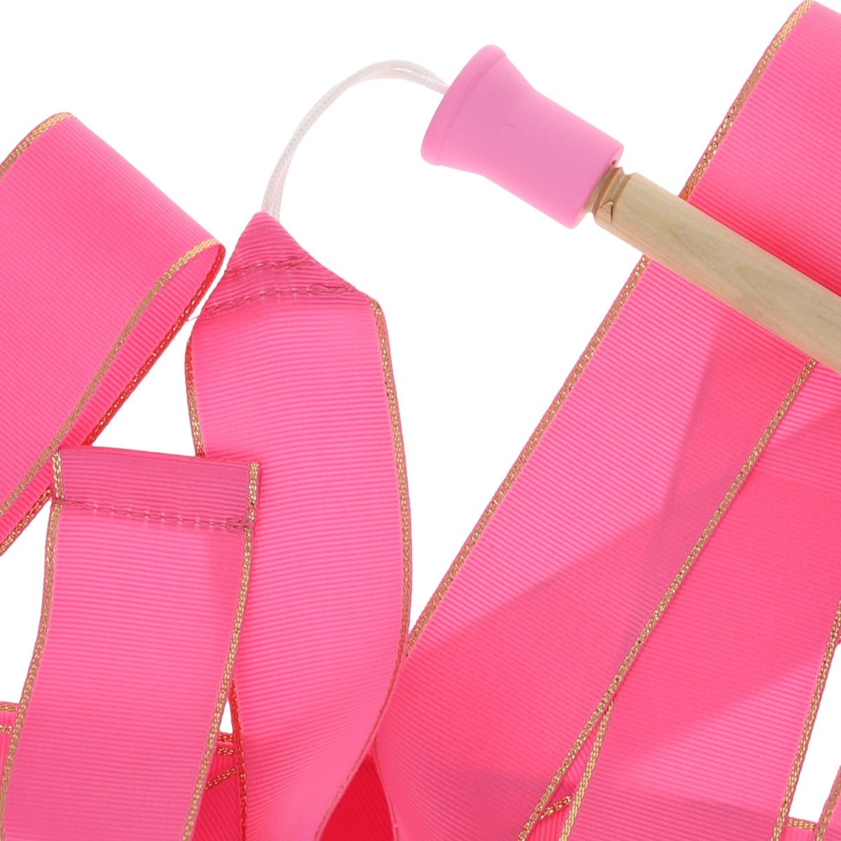 Ruban de gymnaste rose en bois Mercredi et Patati