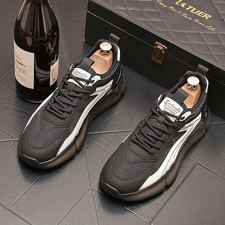 Mr Ozera - Platform Panel Mesh Sneakers