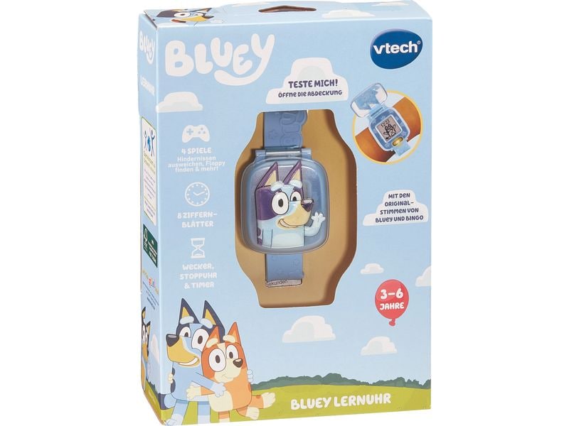 Vtech Lernuhr Bluey -DE- Armbanduhr für Kinder