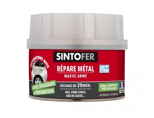 SINTO - Recharge pistolet à colle Mastic et durcisseur fer , 550 g
