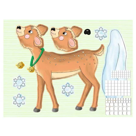 URSUS Wand- und Fensterbild Weihnachten, 5 Stanzbögen