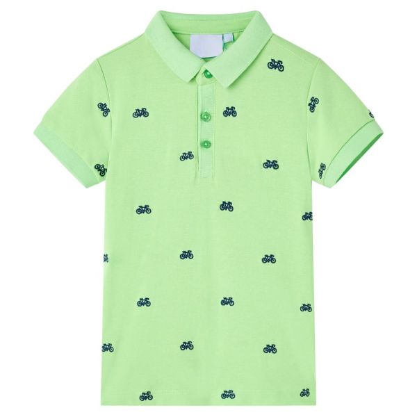 Polo de Criança Verde Néon 104 - 124760874